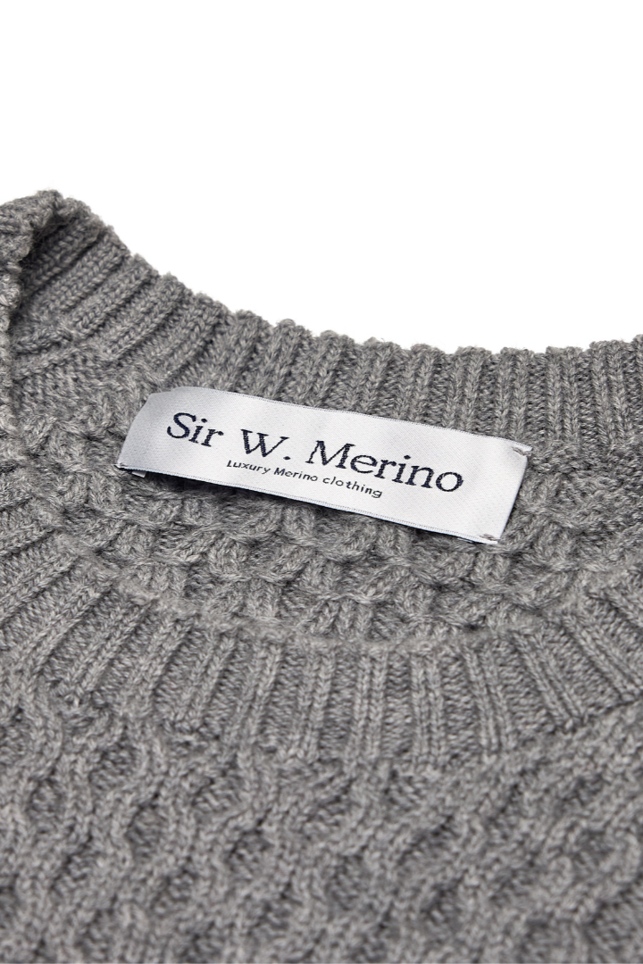 Grey Merino wool Sweater