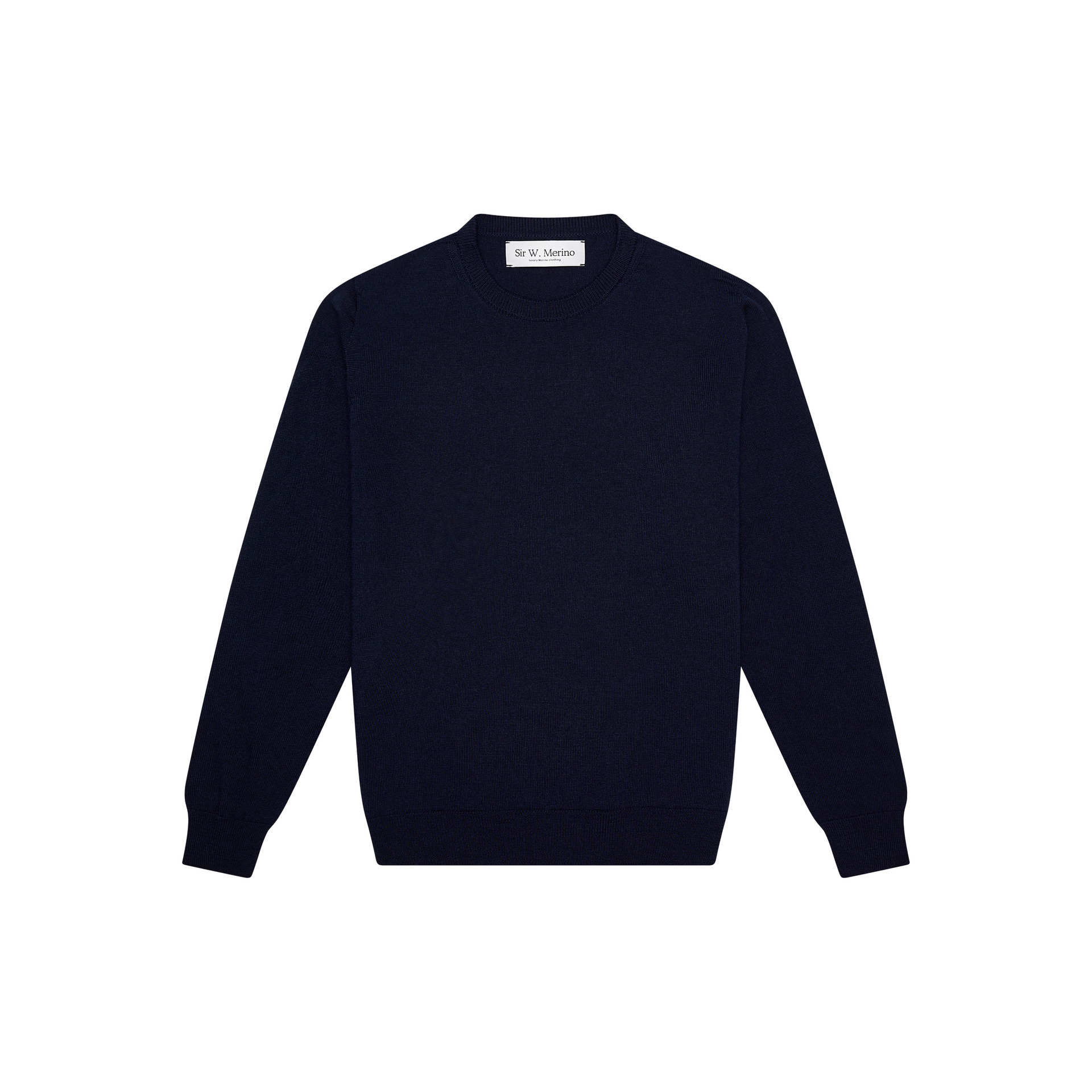 Women's Merino Crew Neck Sweater- Navy