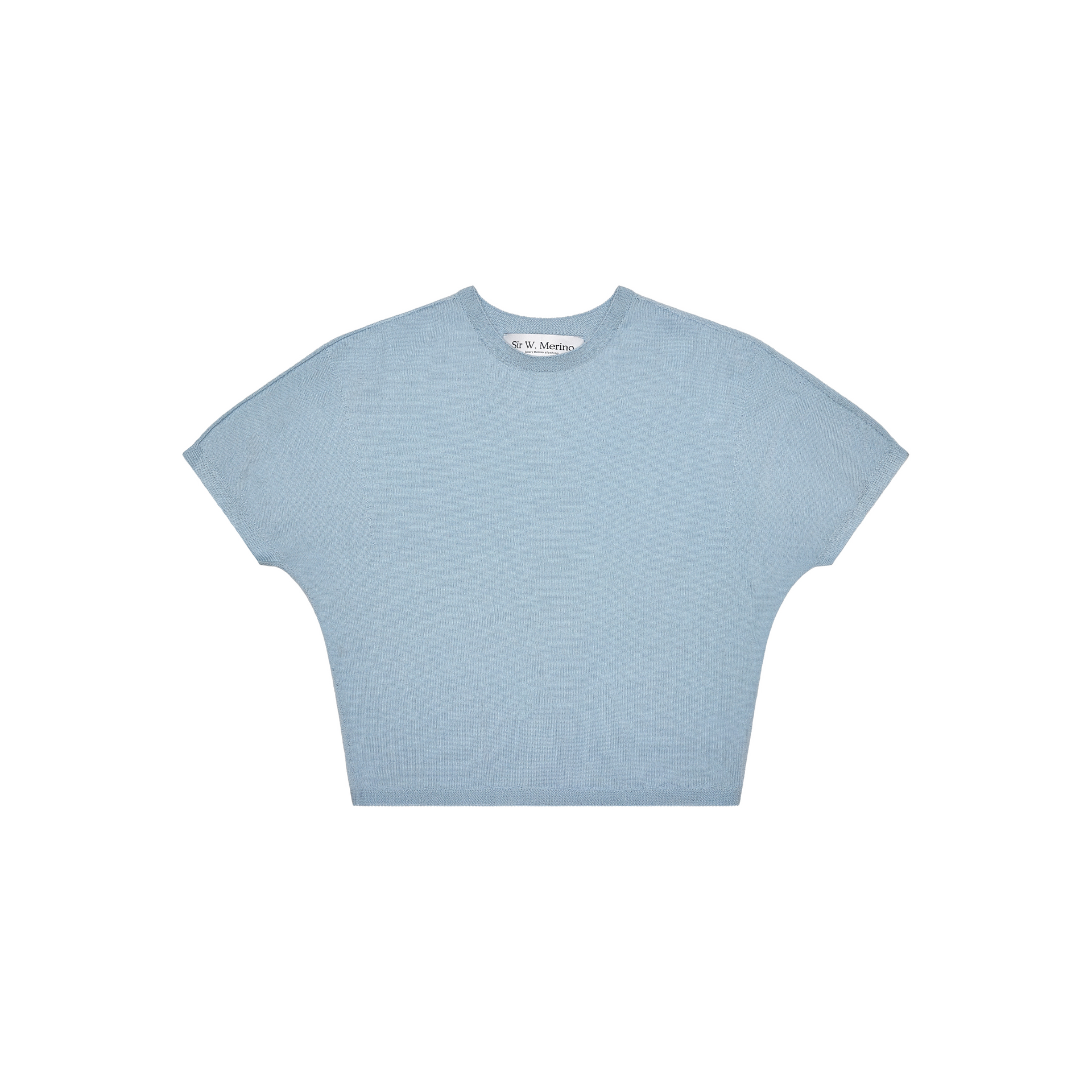 Women's Merino Short Sleeve Top- Ice Blue