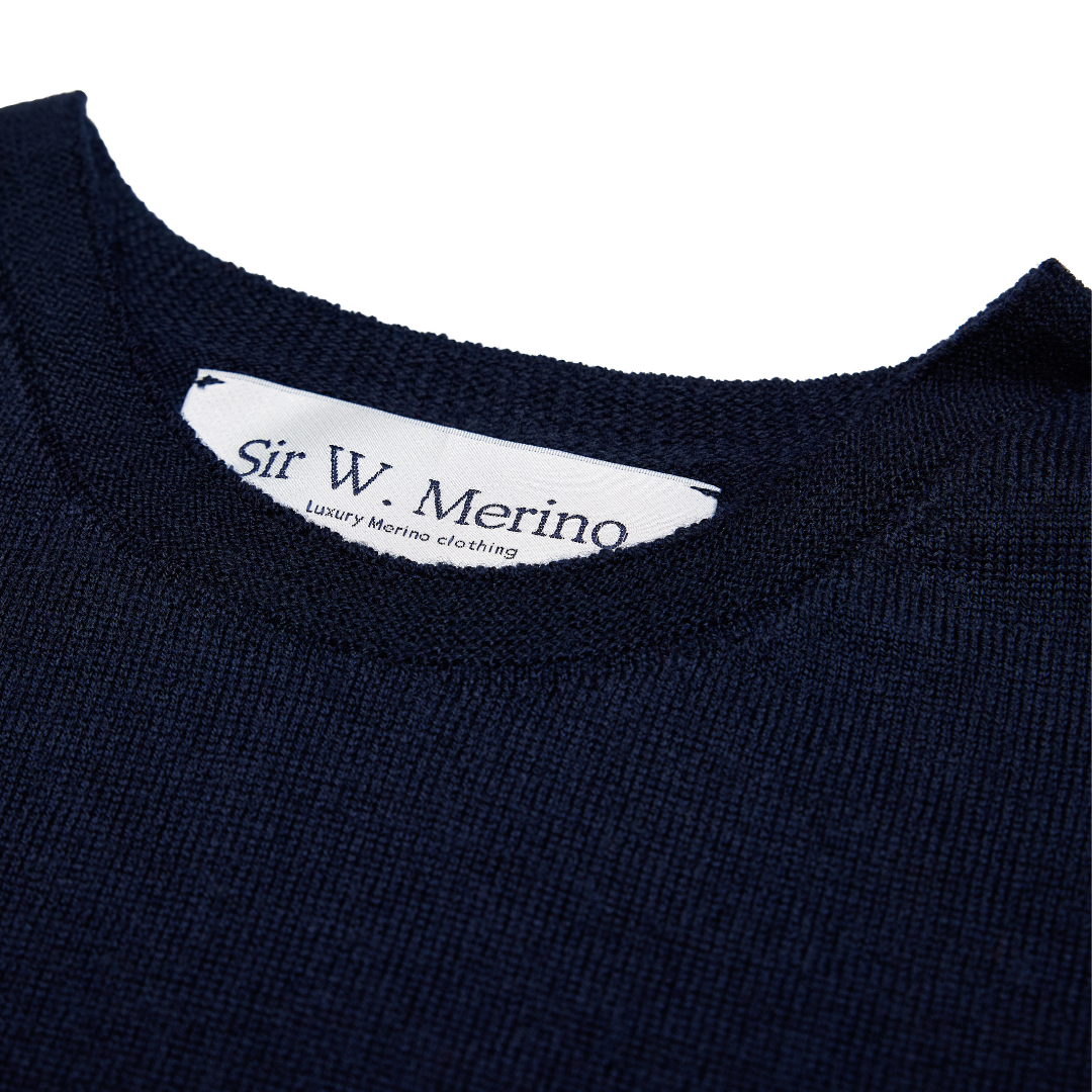 Women's Merino Short Sleeve Top- Navy