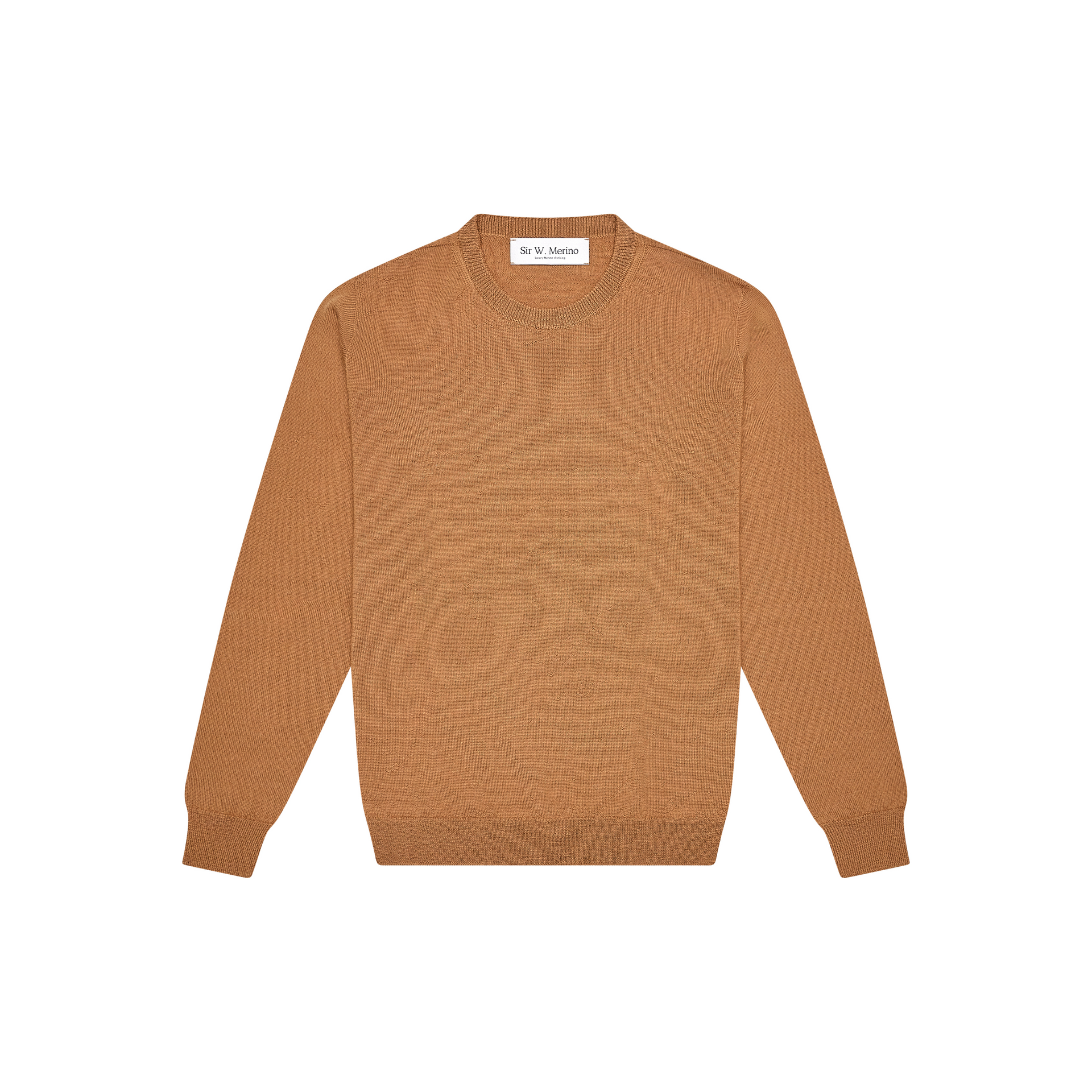 Women's Merino Crew Neck Sweater- Buck Brown